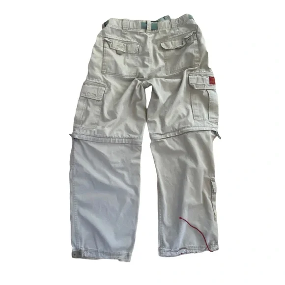 Abercrombie & Fitch Vintage Y2K Cargo Parachute Pants Large - Rare & Amazing! - Picture 2 of 15